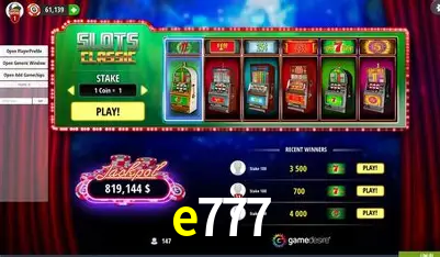 A Popularidade dos Caça-Níqueis no e777